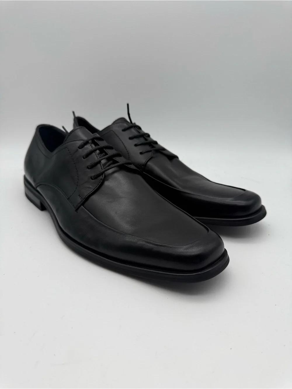 BRAND NEW Steve Madden Raddley Black Leather Oxfords Mismatch Sz R 9.5 / L 10